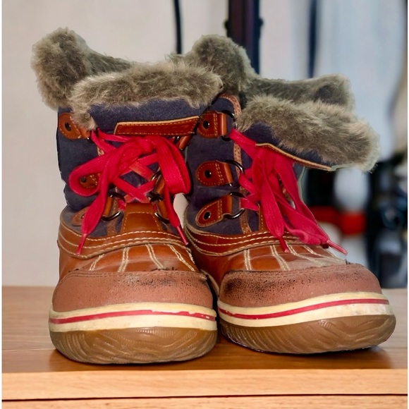 Waterproof, insulating winter boots for women. Blue, brown and red with plush. - Picture 3 of 5